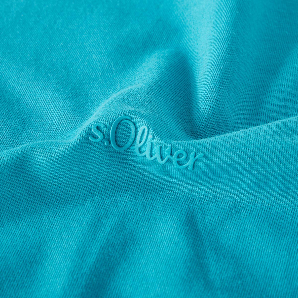 s.Oliver T-Shirt aus Baumwolle petrol