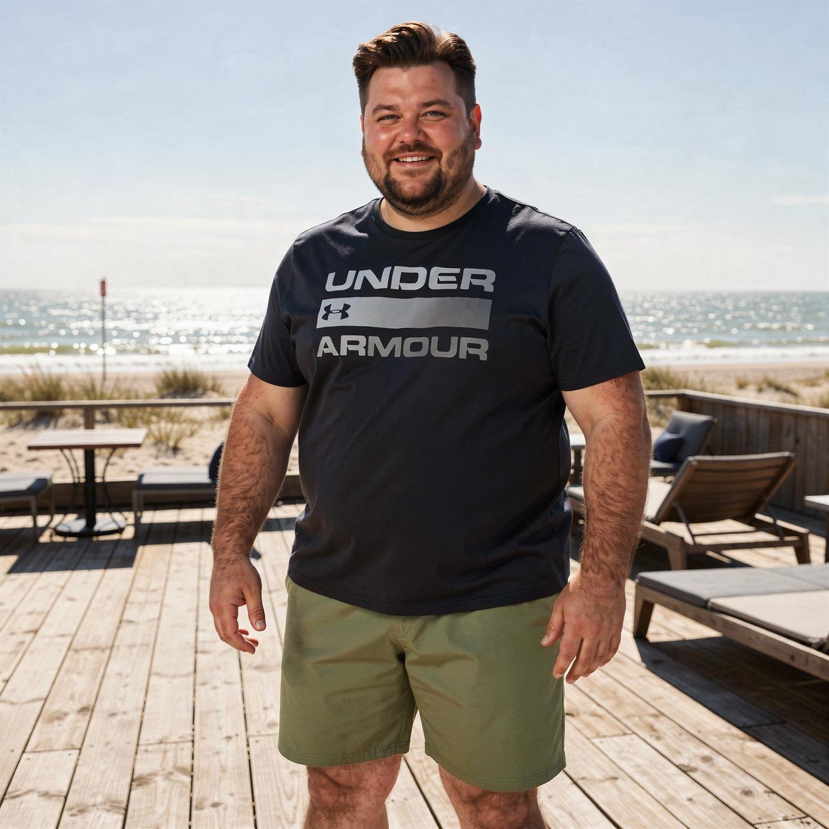 Under Armour Jogging-Shorts mit Dehnbund oliv