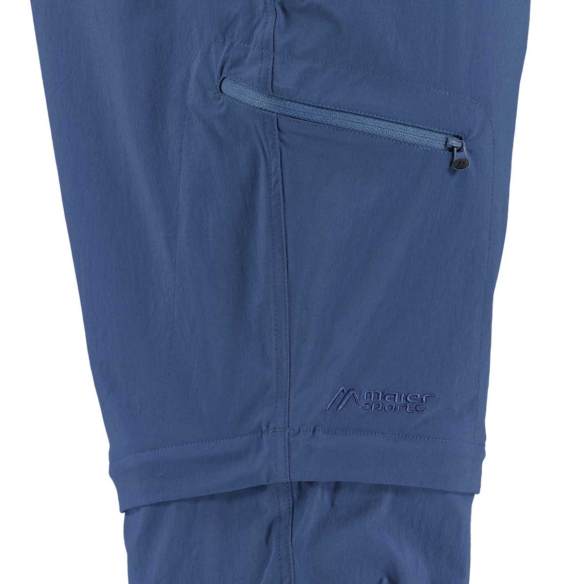 Maier Sports Trekkinghose mit Stretch und abtrennbarem Hosenbein blau