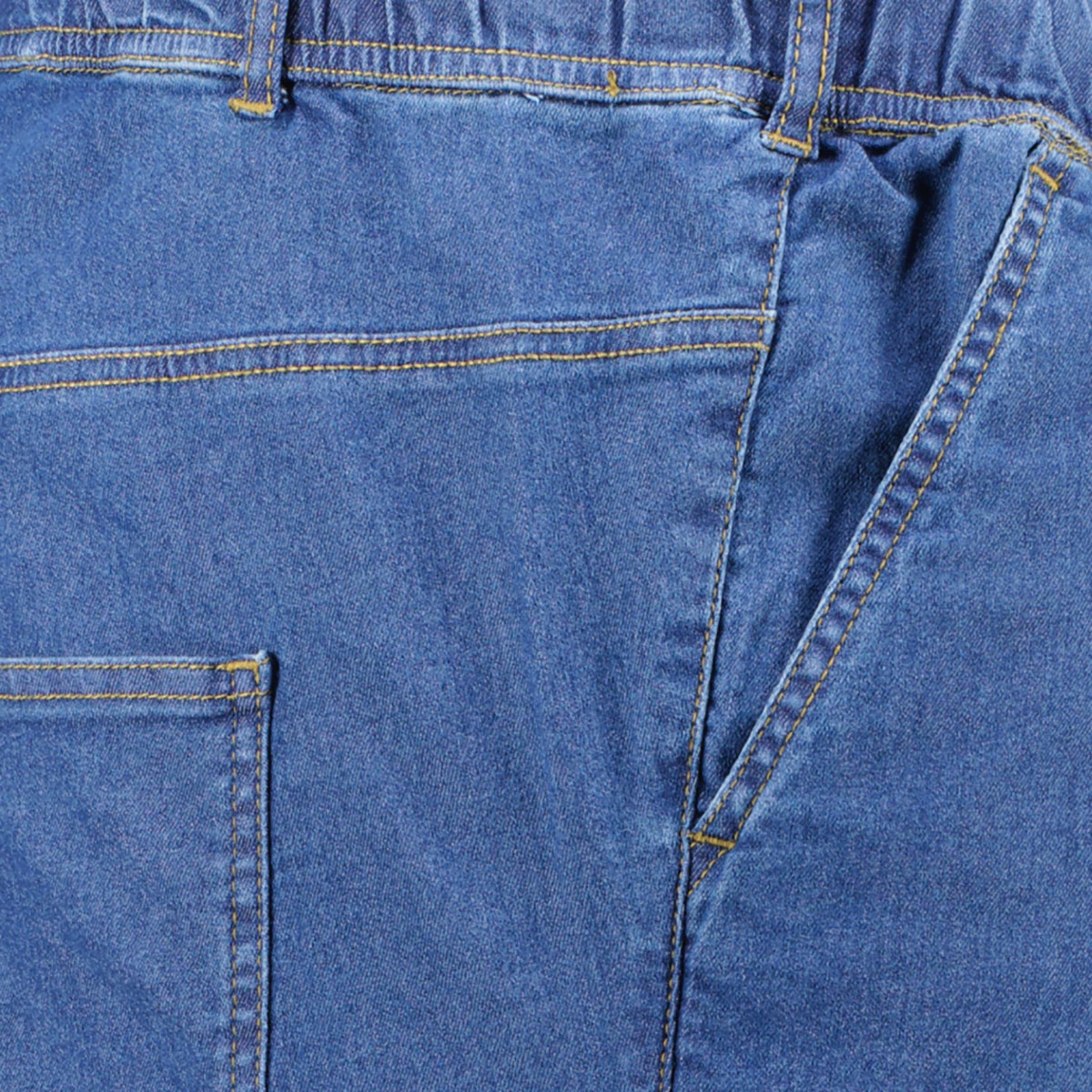 ADAMO Schlupfjeans mit Dehnbund, Regular Fit mittelblau ADAMO Schlupfjeans mit Dehnbund, Regular Fit mittelblau