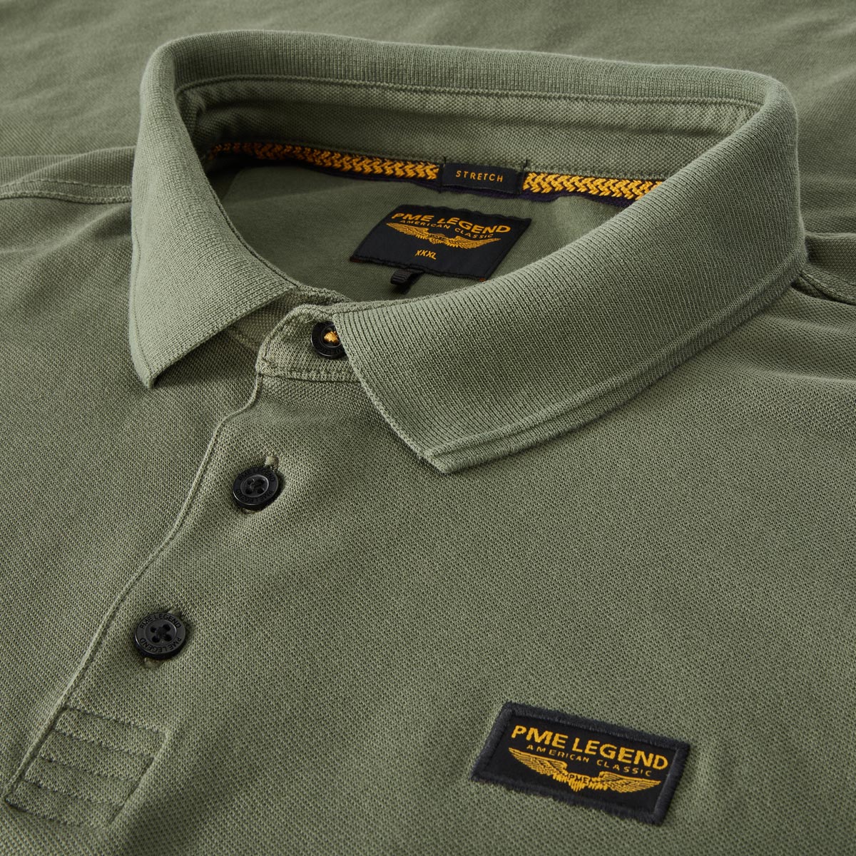 PME LEGEND Poloshirt mit Elasthan grün