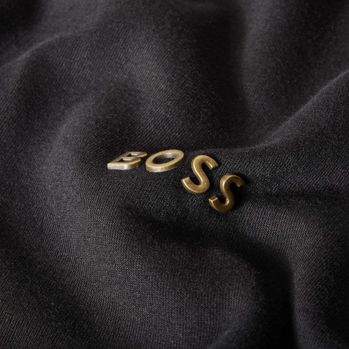 BOSS Sweat-Troyer mit Stretch schwarz