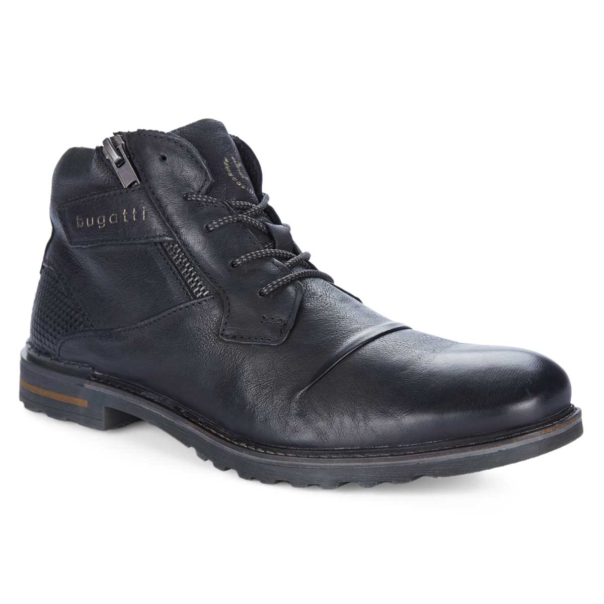 bugatti Schnürboots mit Reißverschluss Farbe schwarz Größe: 41 günstig online kaufen