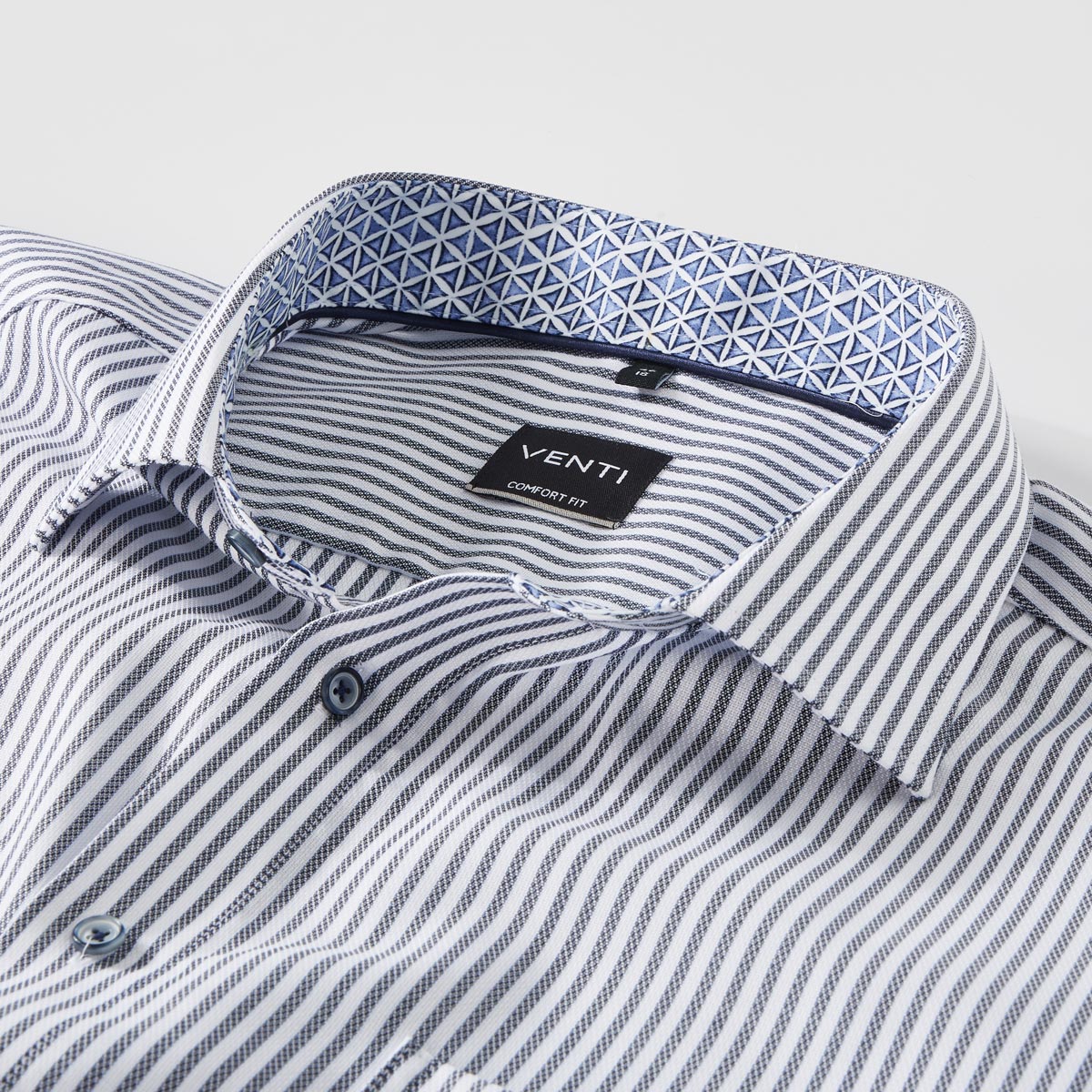 CASA MODA Businesshemd mit Streifen blau