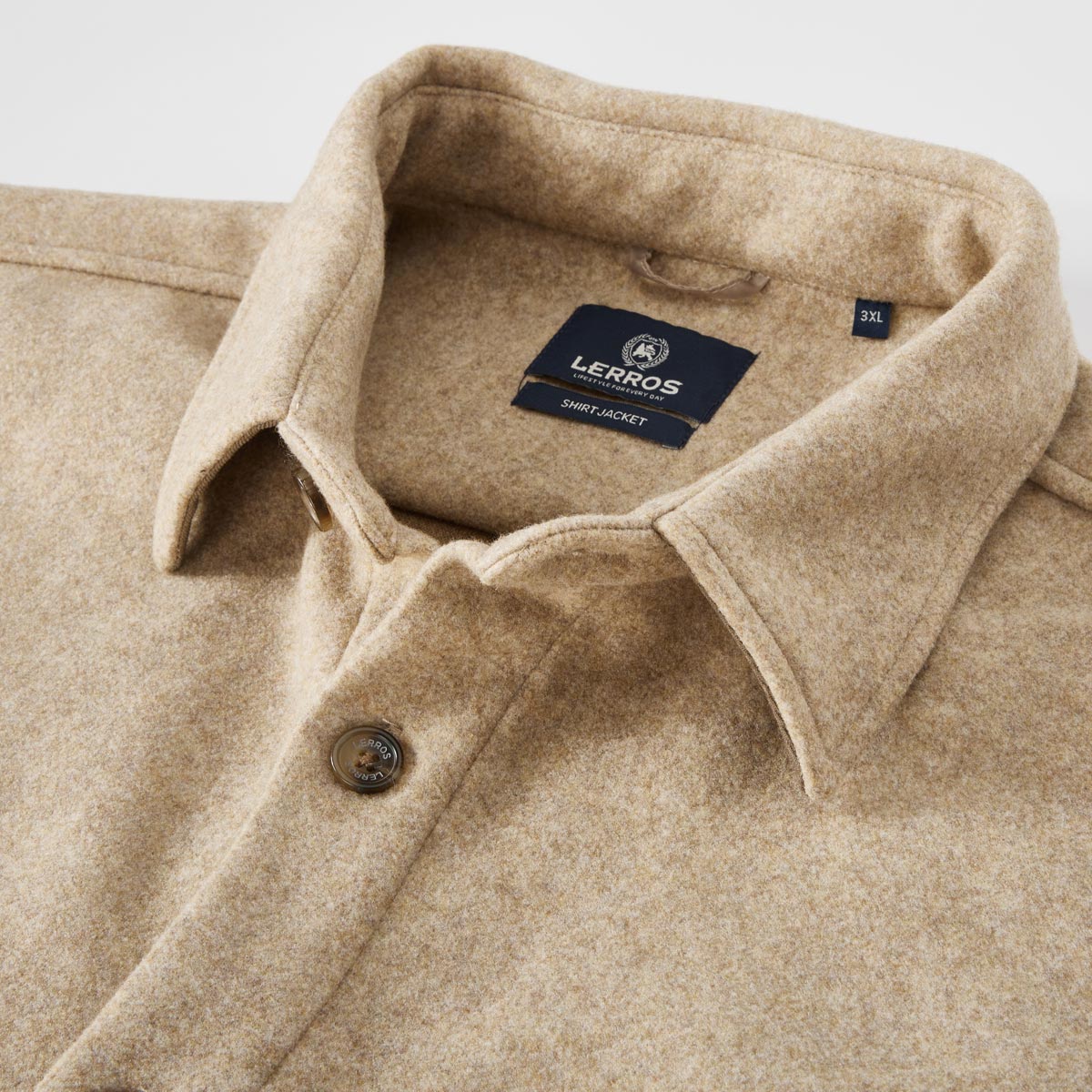 Lerros Overshirt cremeweiß