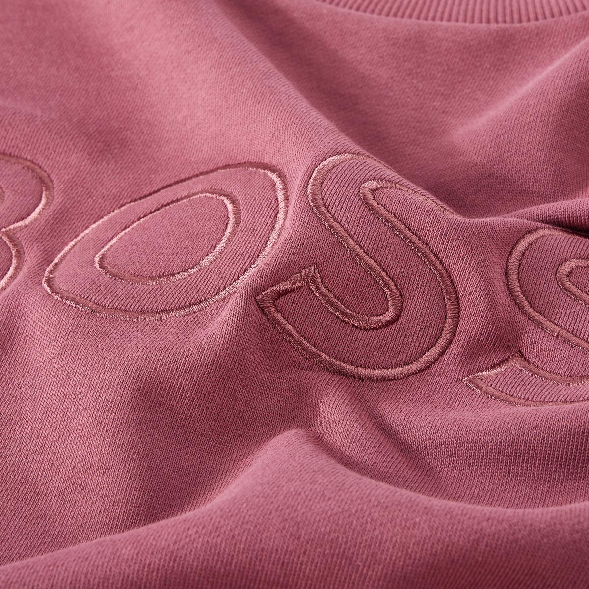 BOSS Sweatshirt mit Stretch rot