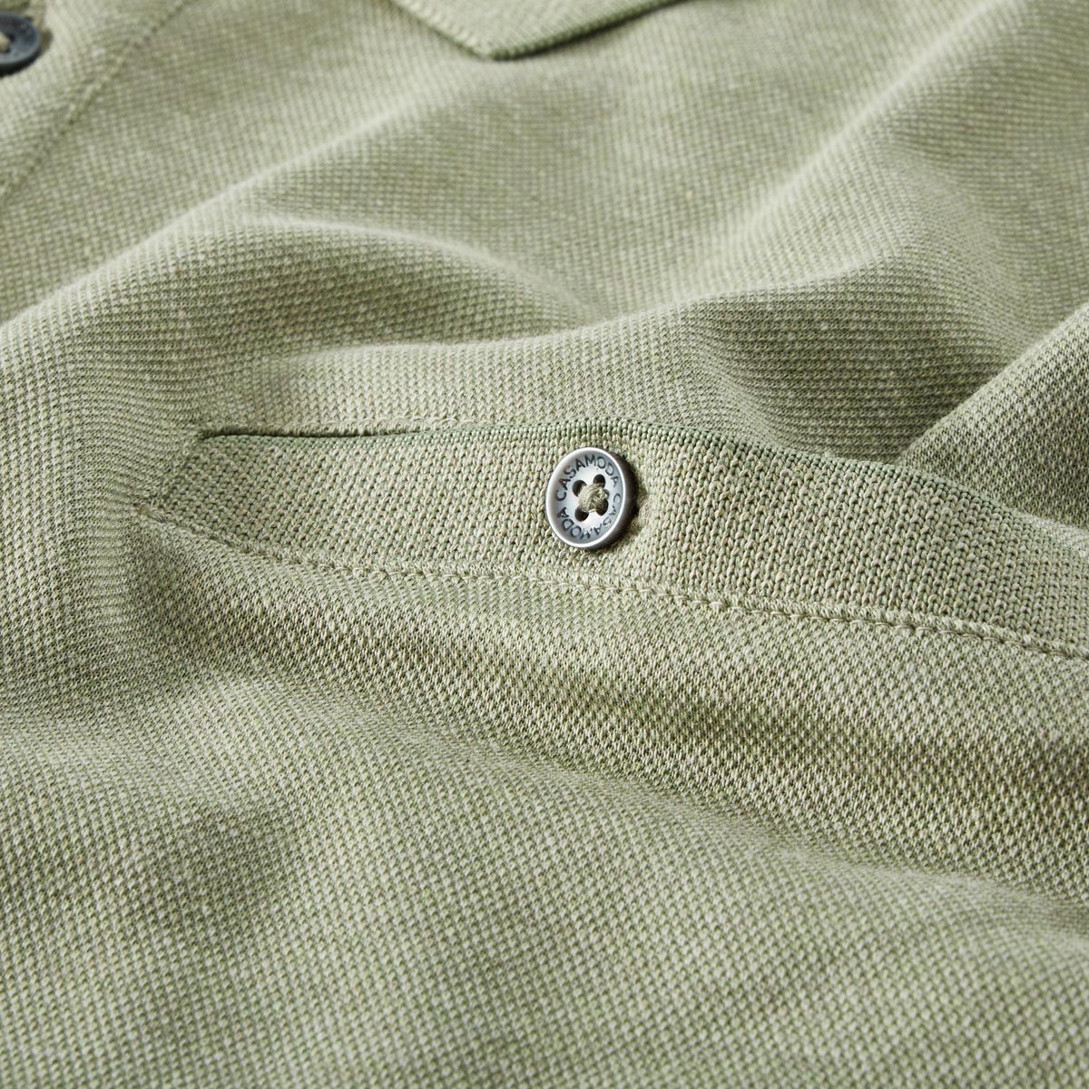 CASA MODA Pflegeleichtes Stretch-Poloshirt türkis