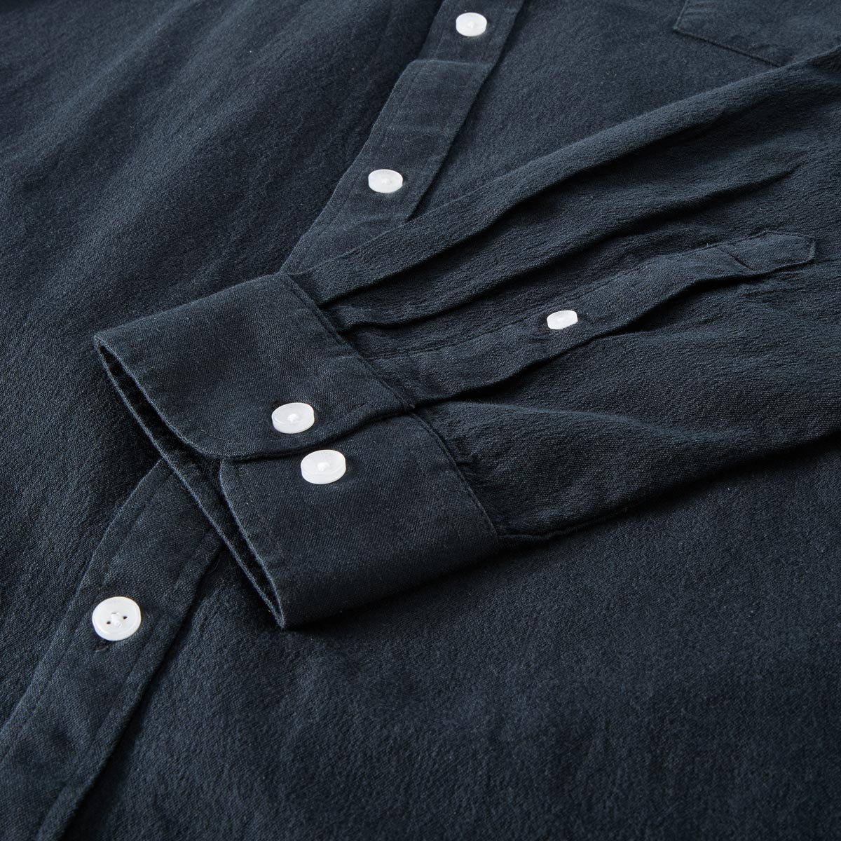 North Freizeithemd mit Stretch schwarz