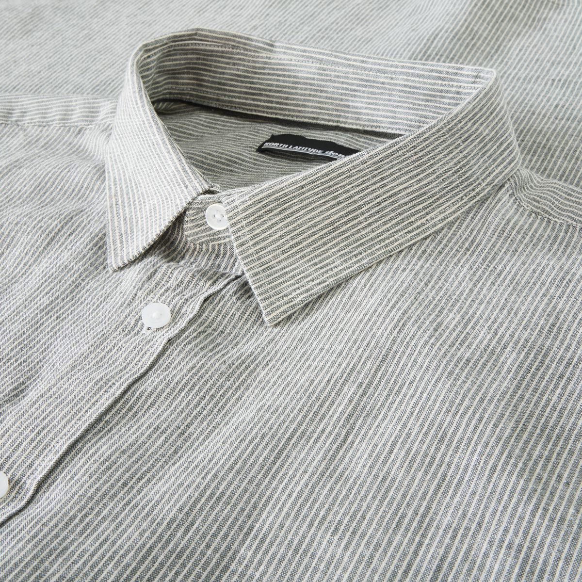 North Freizeithemd mit Leinen grün