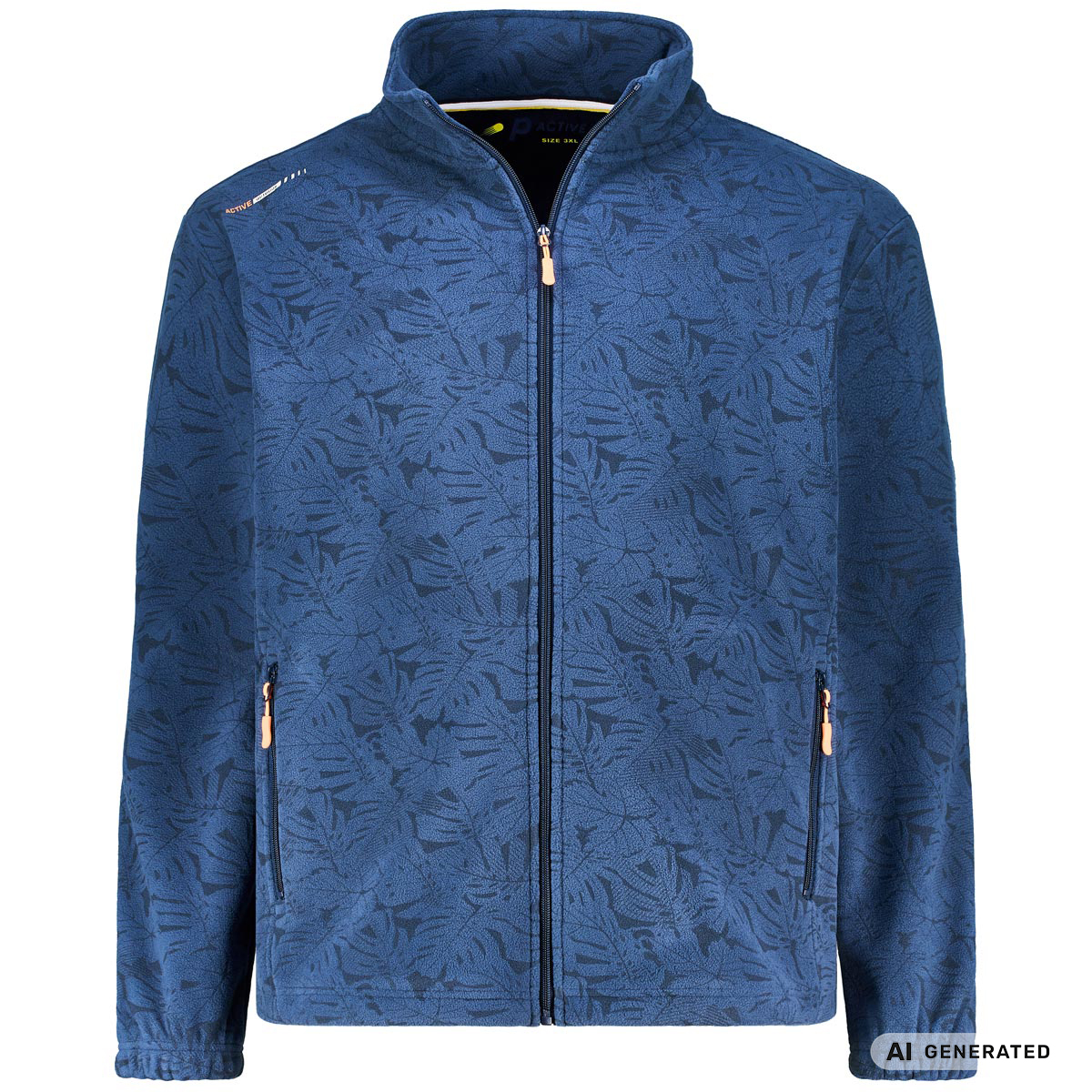 Pfundskerl p ACTIVE Fleecejacke mit Stretch mittelblau