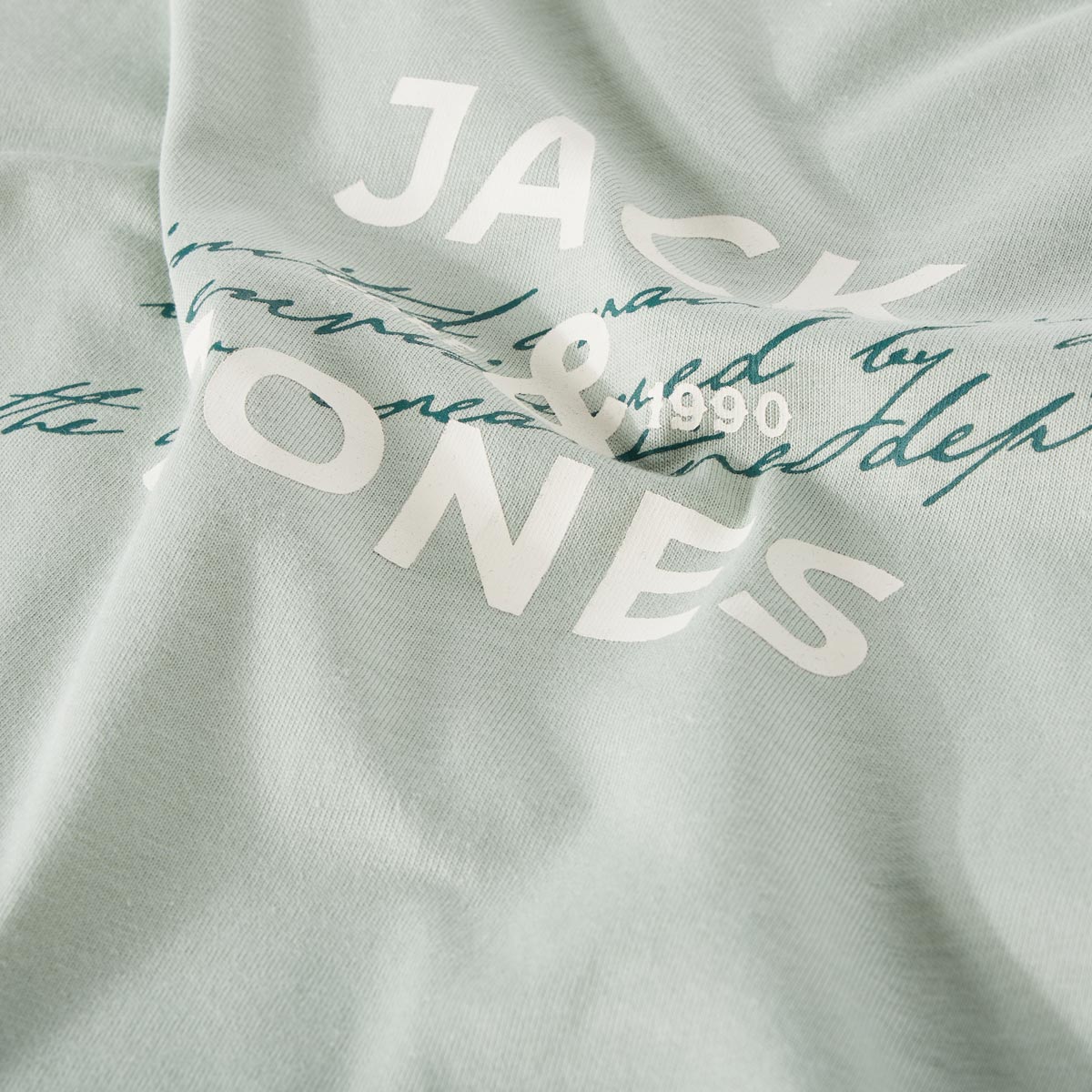 Jack&Jones T-Shirt mit Label-Print mint