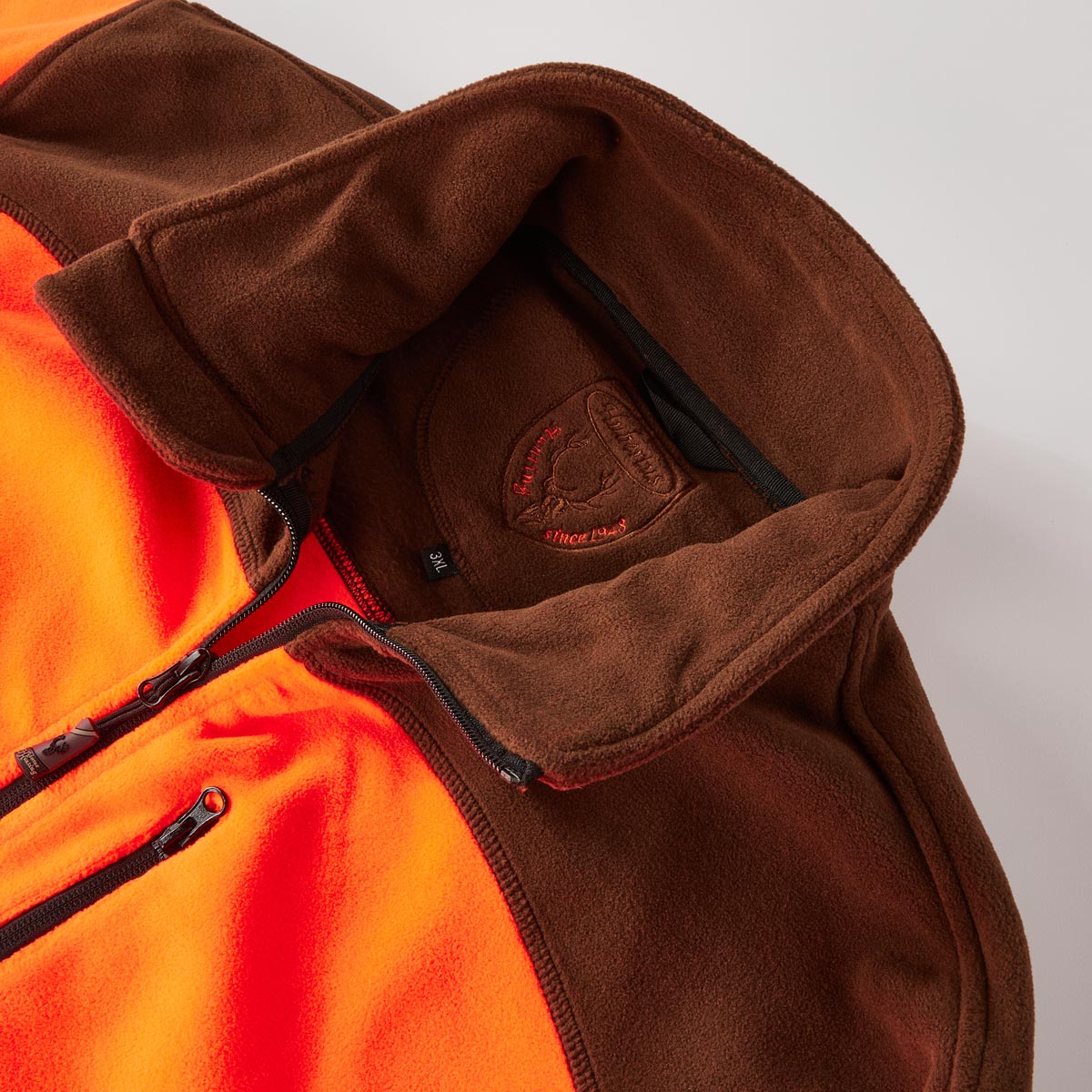 Hubertus Fleecejacke orange