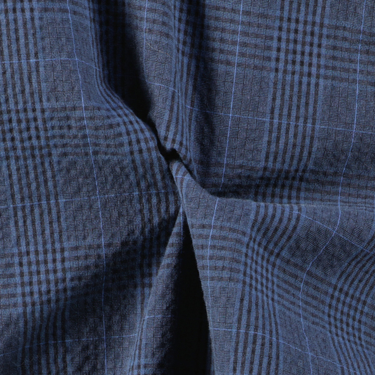 Eurex by Brax Stretch-Chinos "Thilo" in Seersucker-Qualität mittelblau Eurex by Brax Stretch-Chinos "Thilo" in Seersucker-Qualität mittelblau