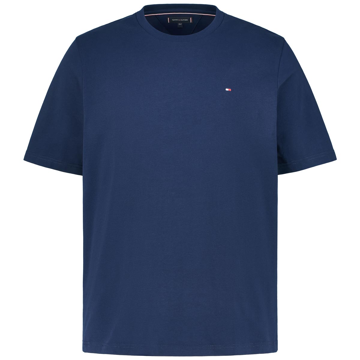 Tommy Hilfiger T-Shirt mit Label-Stickerei Farbe dunkelblau Größe: 3XL günstig online kaufen
