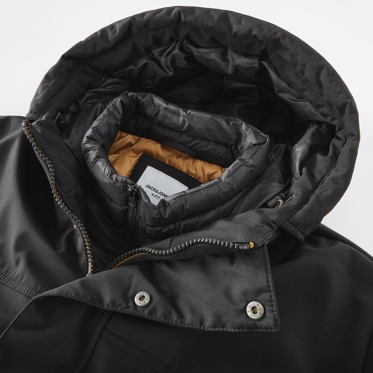 Jack&Jones Softshell Parka, wasserabweisend schwarz