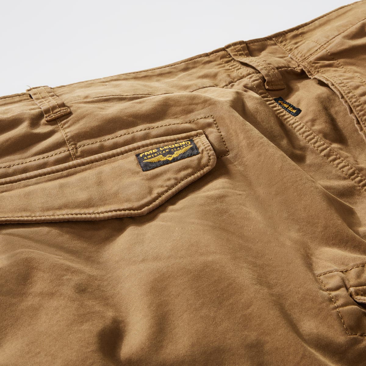 PME LEGEND Cargohose mit Stretch mittelbraun