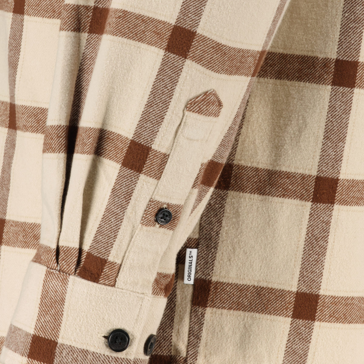 Jack&Jones Kariertes Flanellhemd natur