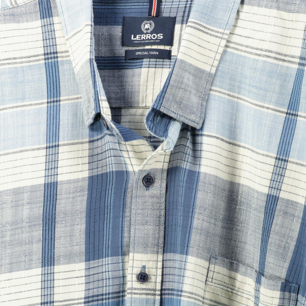 Lerros Freizeithemd aus Baumwolle hellblau