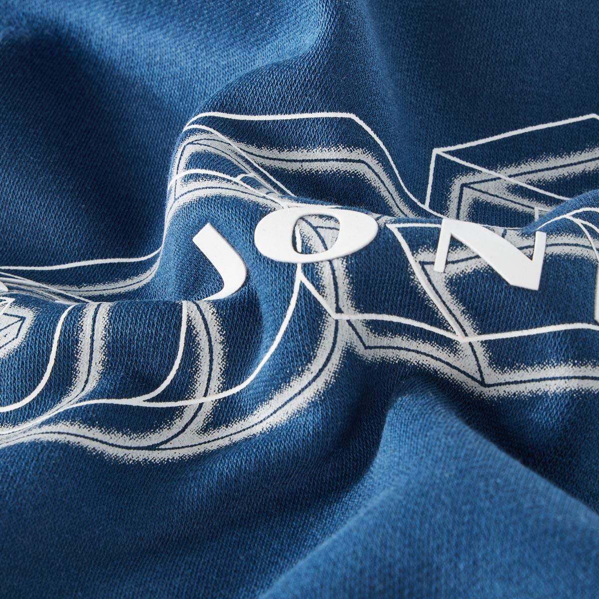 Jack&Jones Hoodie mit Label-Print blau