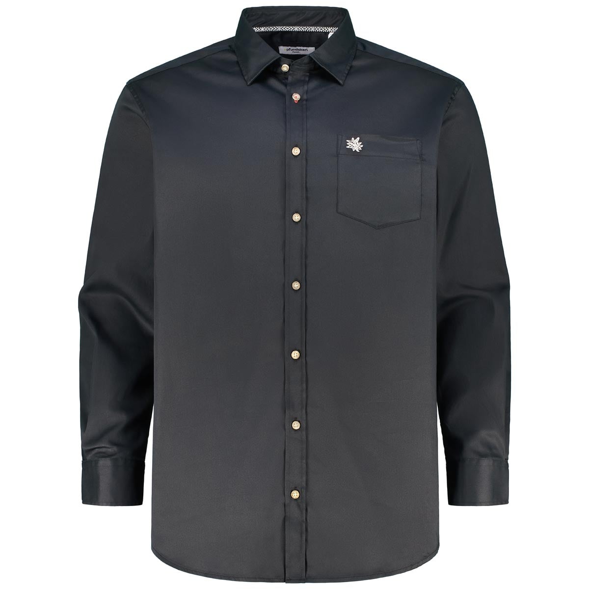 Pfundskerl Trachtenhemd Mit Elasthan Farbe Schwarz Größe, 6XL