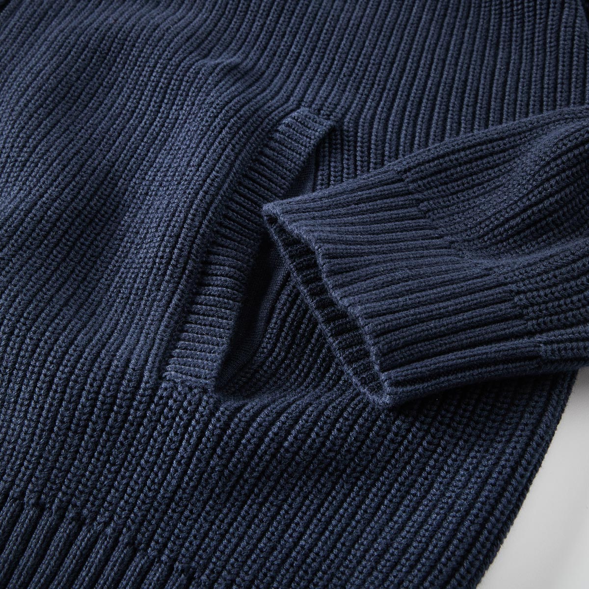 s.Oliver Strickjacke aus Baumwolle blau