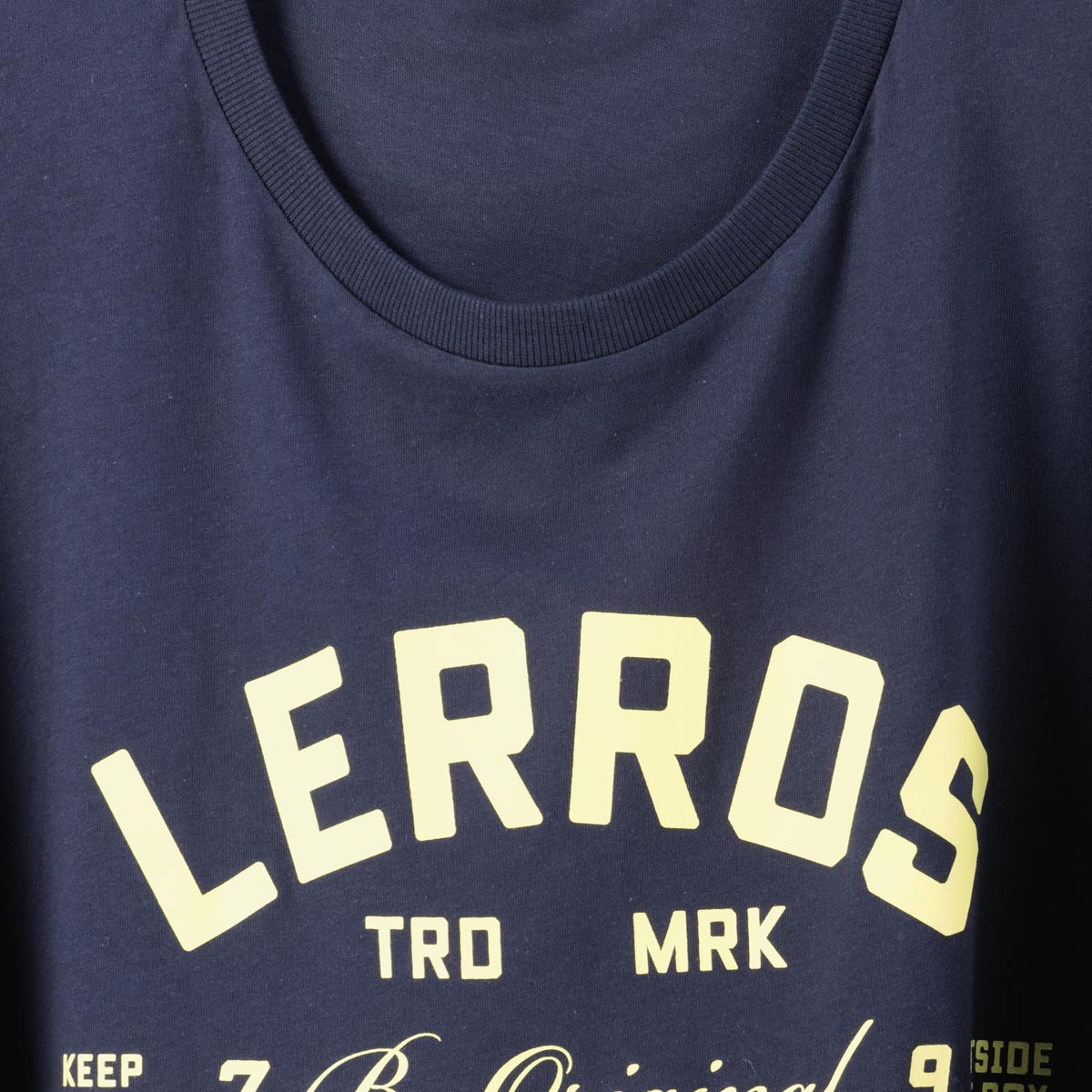 Lerros T-Shirt mit Label-Print blau