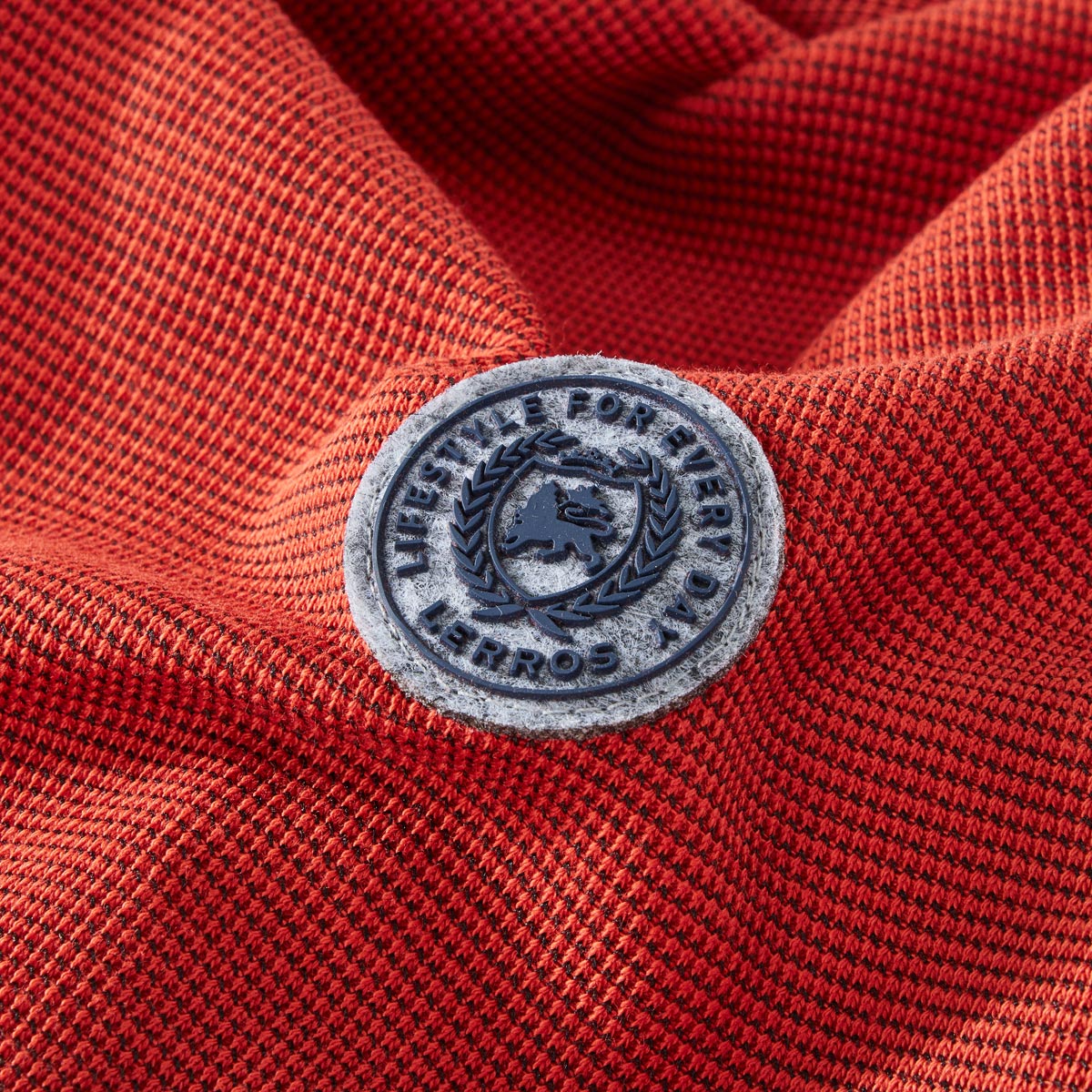 Lerros Sweatjacke aus Baumwollmischung rot