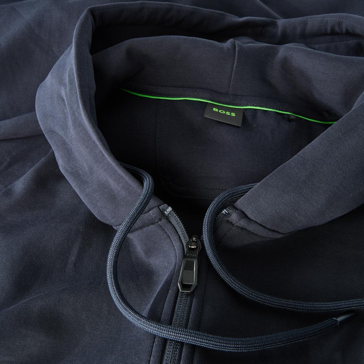 BOSS Sweatjacke mit Stretch dunkelblau