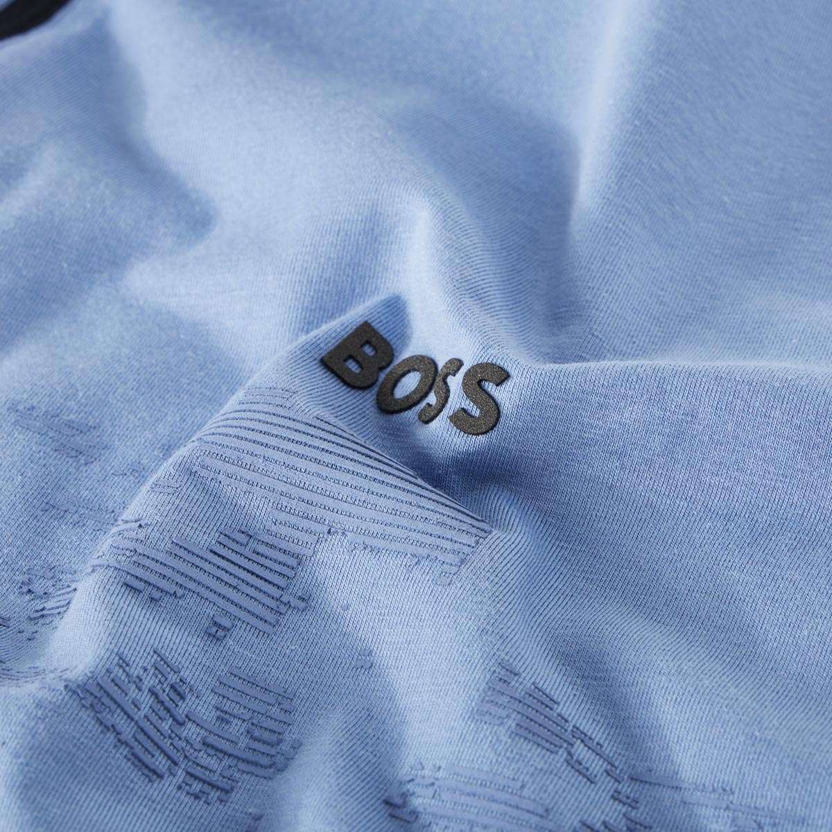 BOSS Poloshirt mit Stretch graublau