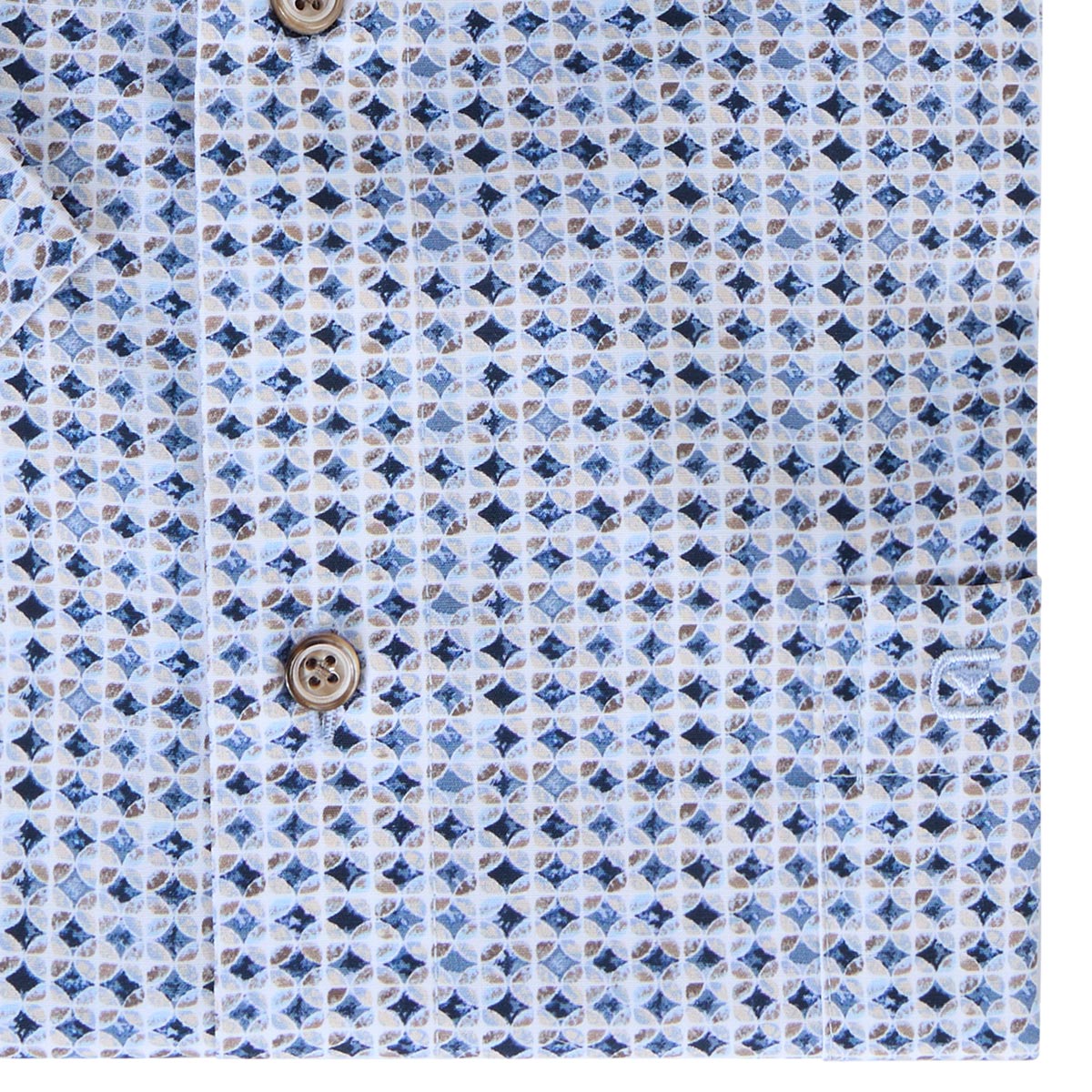 CASA MODA Businesshemd, kurzarm, pflegeleicht beige