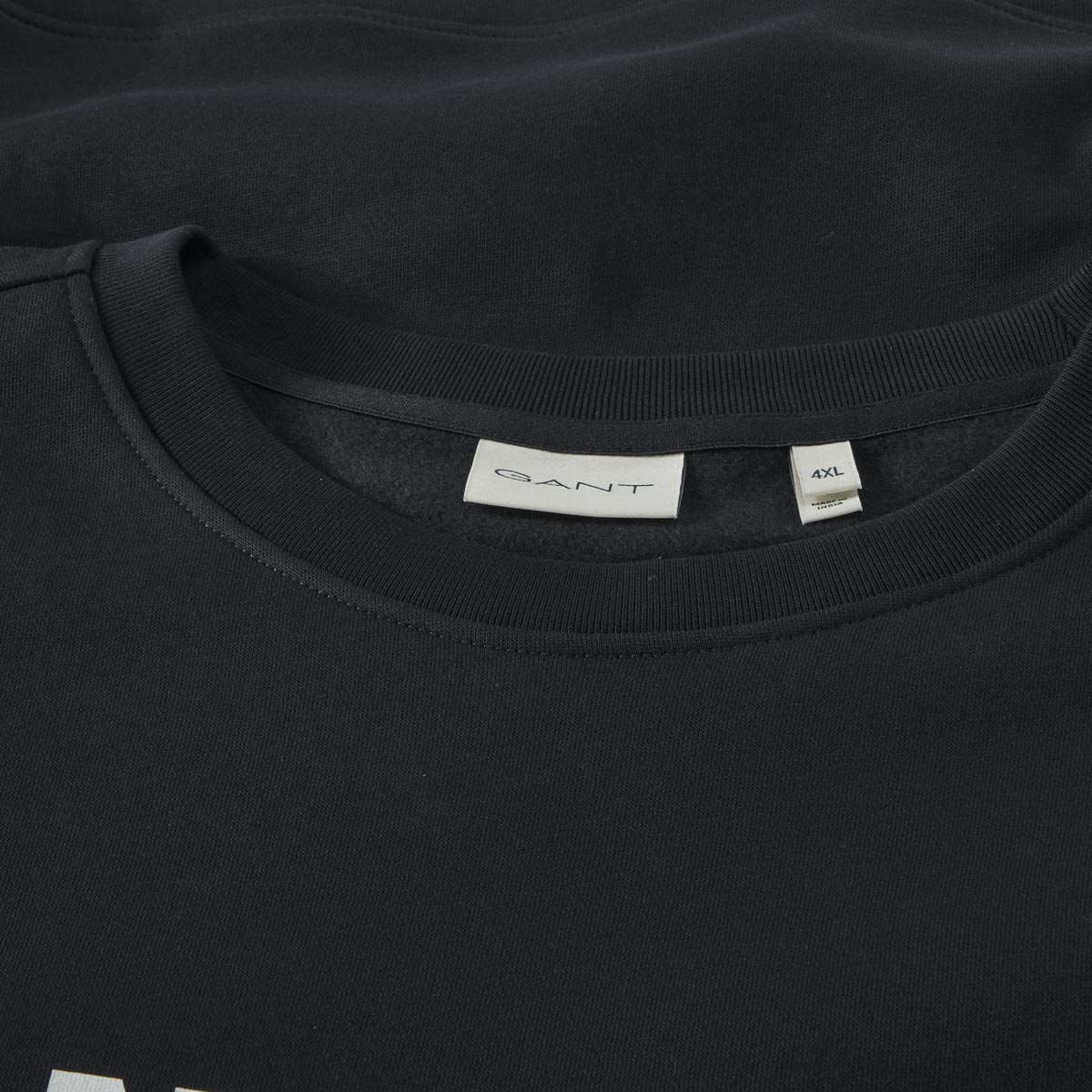 Gant Sweatshirt mit Label-Print schwarz