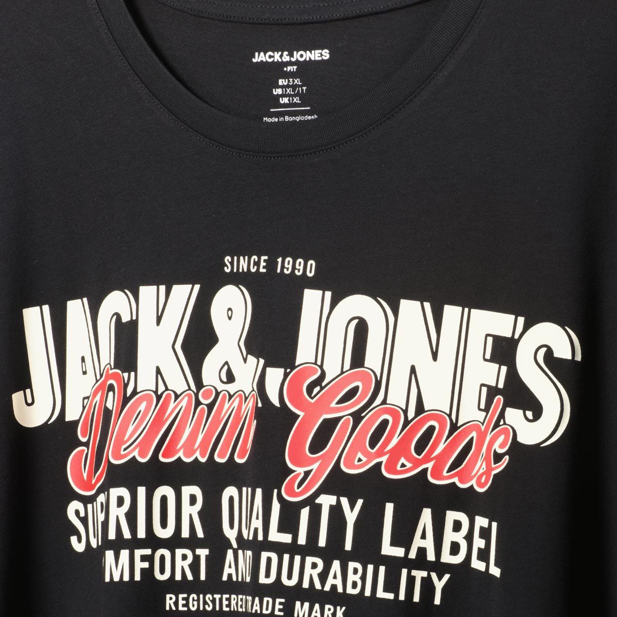 Jack&Jones T-Shirt mit Label-Print schwarz Jack&Jones T-Shirt mit Label-Print schwarz