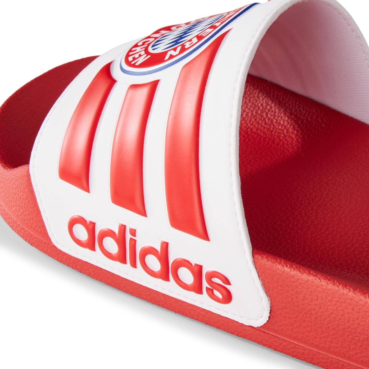 adidas Adilette "FC Bayern München" rot/weiß