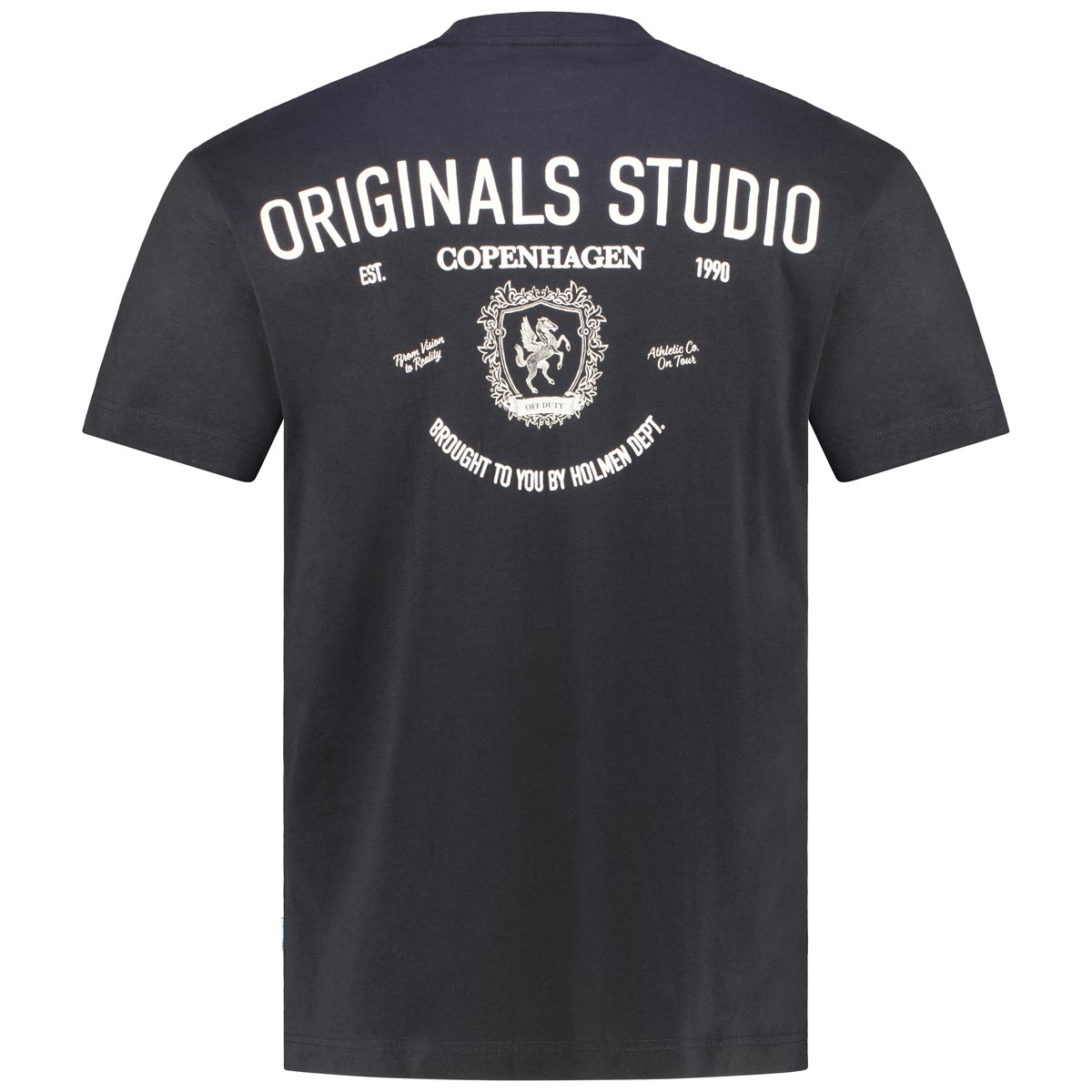 Jack&Jones T-Shirt mit Print auf Vorder- und Rückseite schwarz