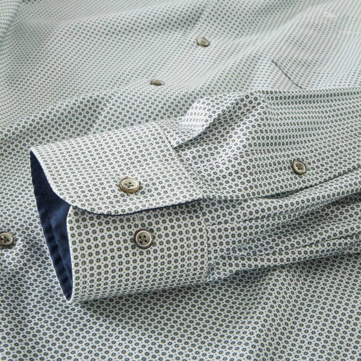 CASA MODA Businesshemd mit Allover-Muster, pflegeleicht grün