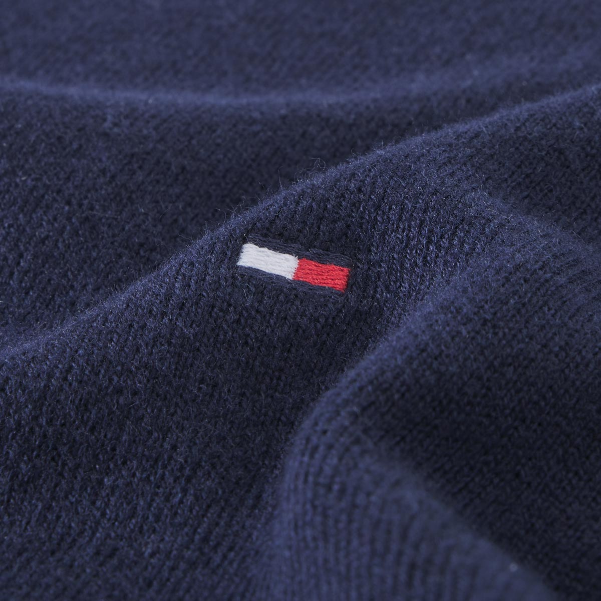 Tommy Hilfiger Feinstrickpullover mit Kaschmir marine