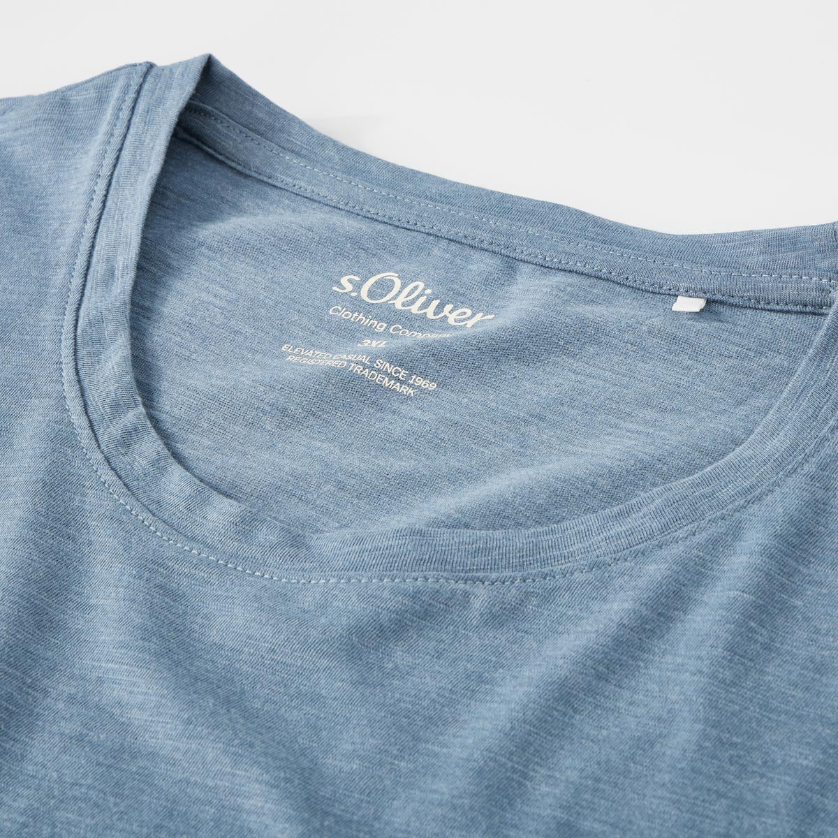 s.Oliver T-Shirt aus Baumwolle blau