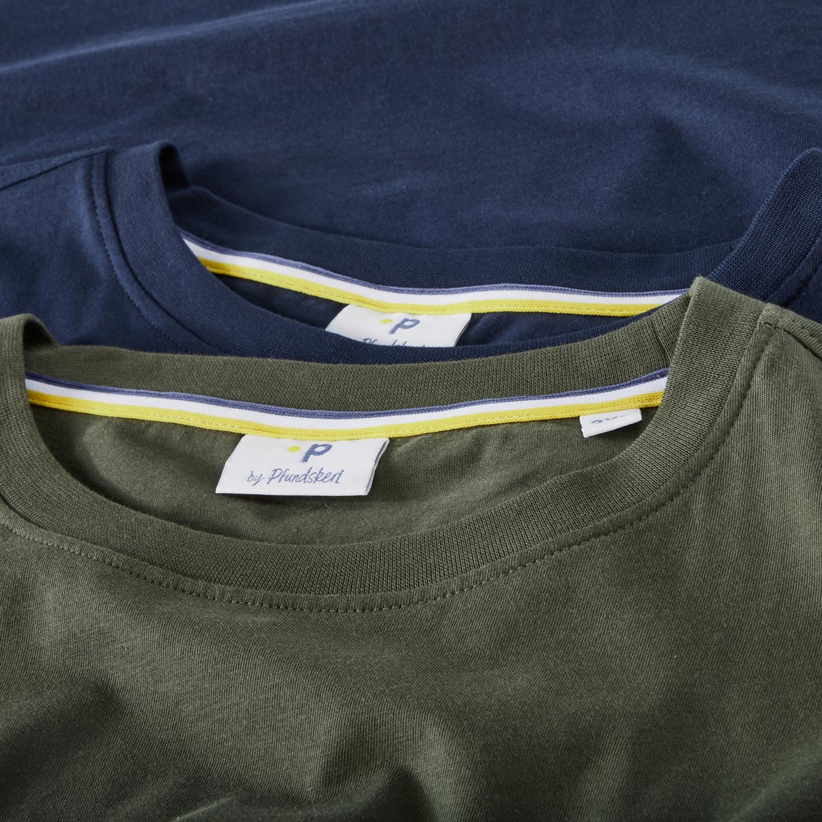 Pfundskerl Doppelpack T-Shirt mit Print oliv