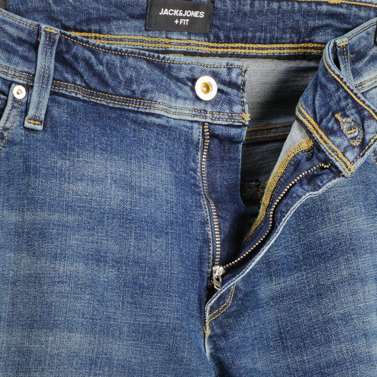Jack&Jones Stretch-Jeans "Mike", Tapered Fit jeansblau