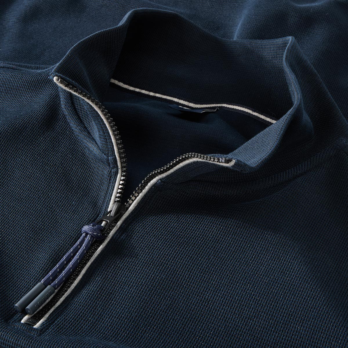 Lerros Sweatshirt aus Baumwollmischung blau