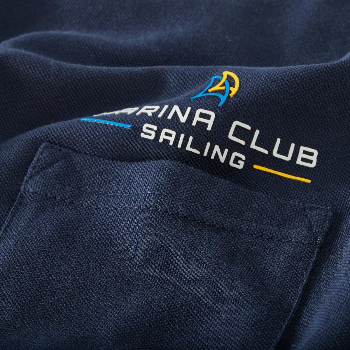 Redfield Poloshirt mit Label-Patch dunkelblau