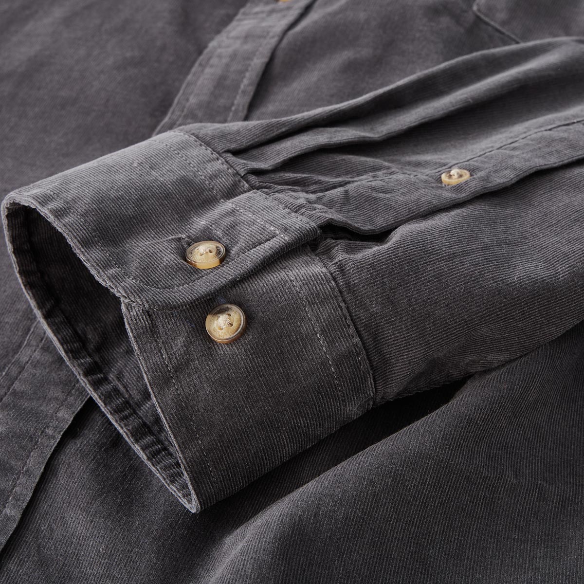 North Cordhemd im Comfort Fit grau