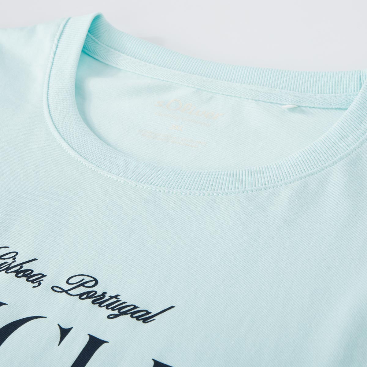 s.Oliver T-Shirt mit Motiv-Print mint