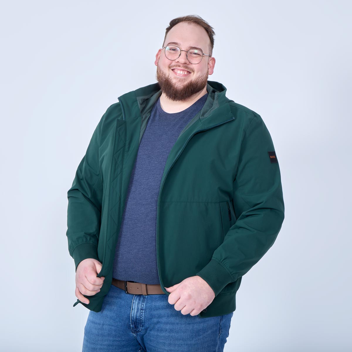 BOSS Softshelljacke mit Stretch dunkelblau