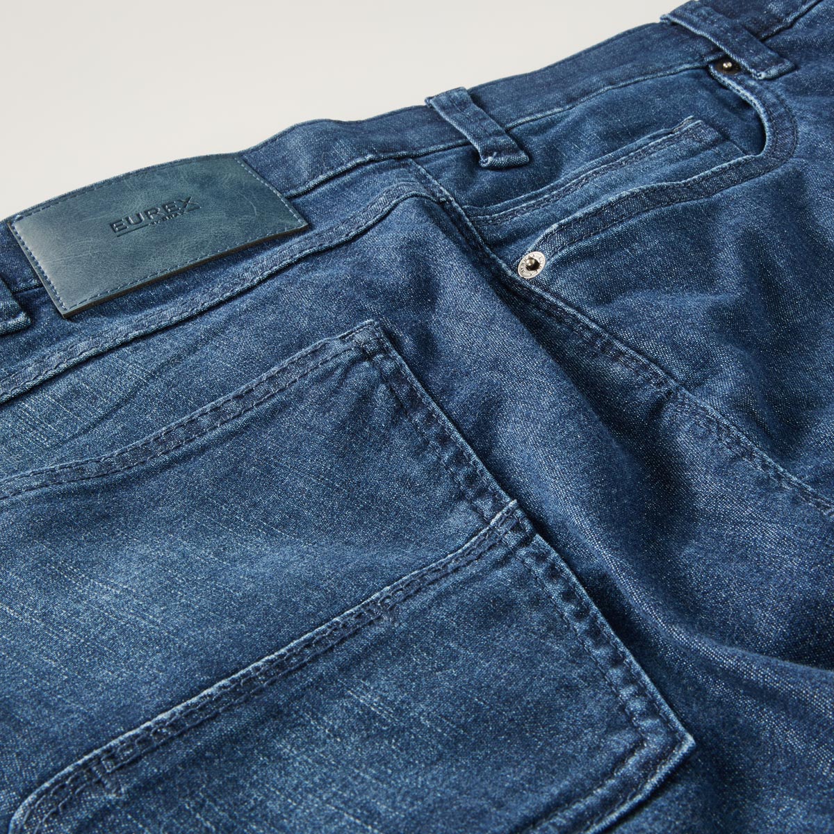 Eurex by Brax Stretch-Jeans "Luke", Tapered Fit mittelblau