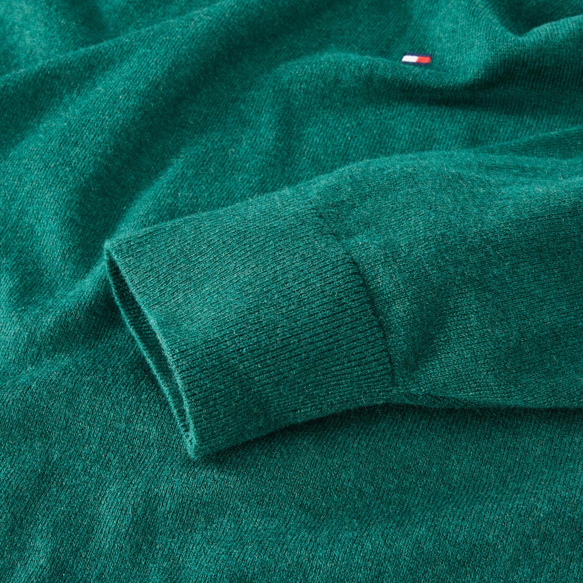 Tommy Hilfiger Feinstrickpullover mit Kaschmir dunkelgrün