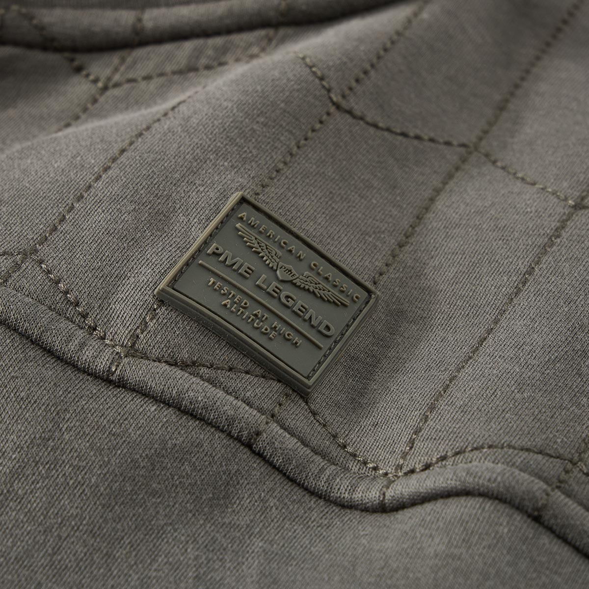 PME LEGEND Sweatjacke mit Stehkragen anthrazit