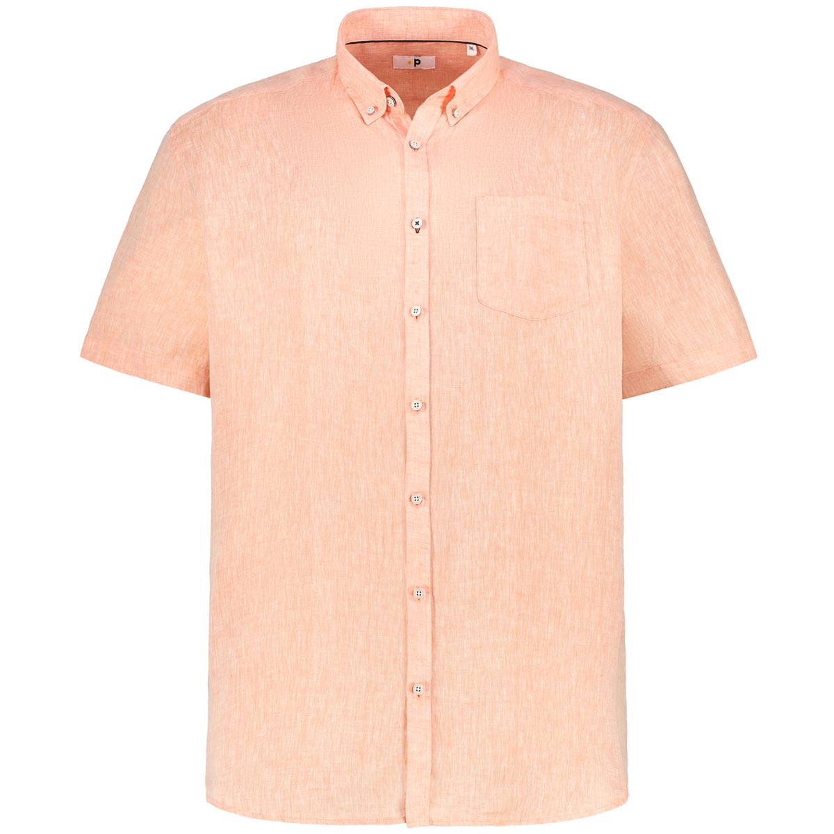 Pfundskerl Freizeithemd aus Leinen Farbe orange Größe: 4XL günstig online kaufen