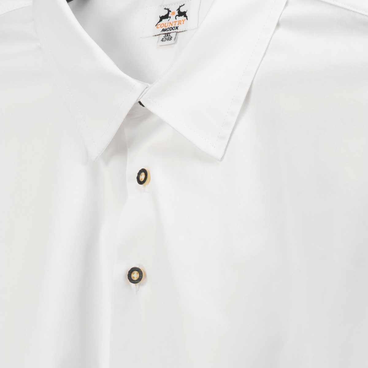 Maddox Trachtenhemd mit Elasthan weiß