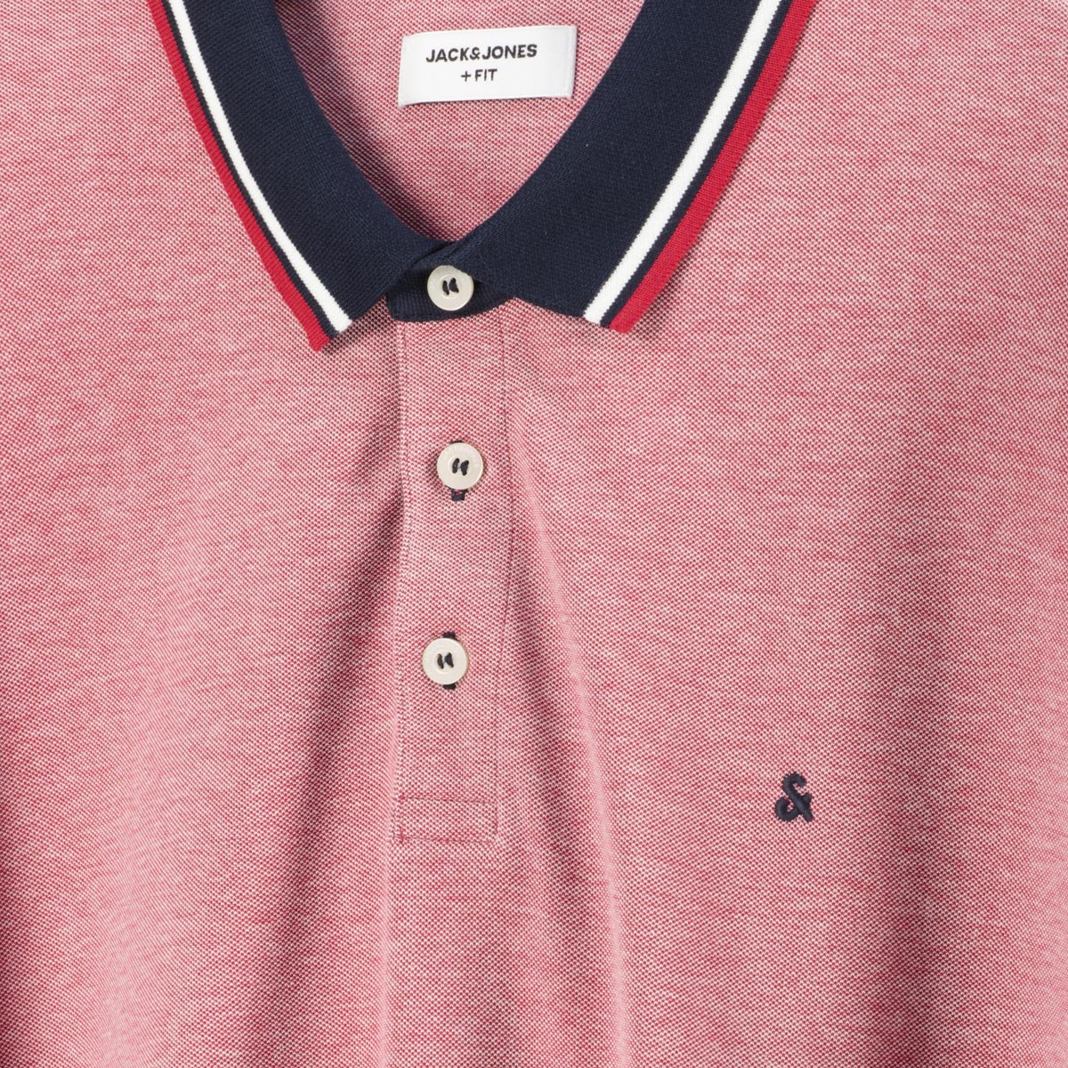 Jack&Jones Poloshirt aus Biobaumwolle rot
